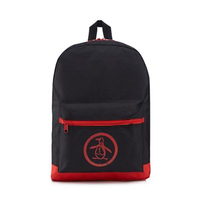 Black circle logo backpack